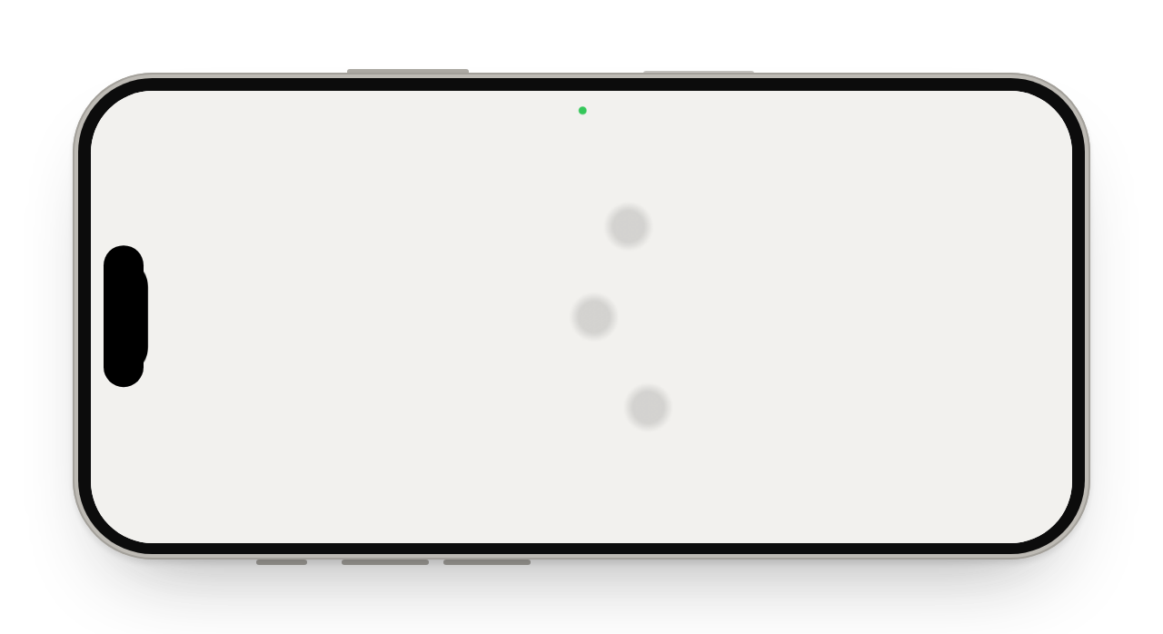 Trackpad, sideways, with three finger dots